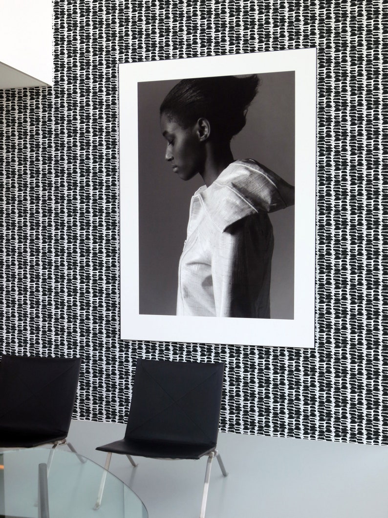 Brush Strokes Peel and Stick Wallpaper / Brush Strokes Stick Etsy