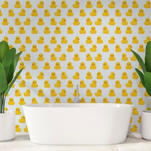 Fancy Walls Yellow Duck Peel and Stick Wallpaper