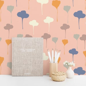 Floral Peel and Stick wallpaper / Seamless Flowers Removable wallpaper / Pastel wallpaper - Self-adhesive or Traditional