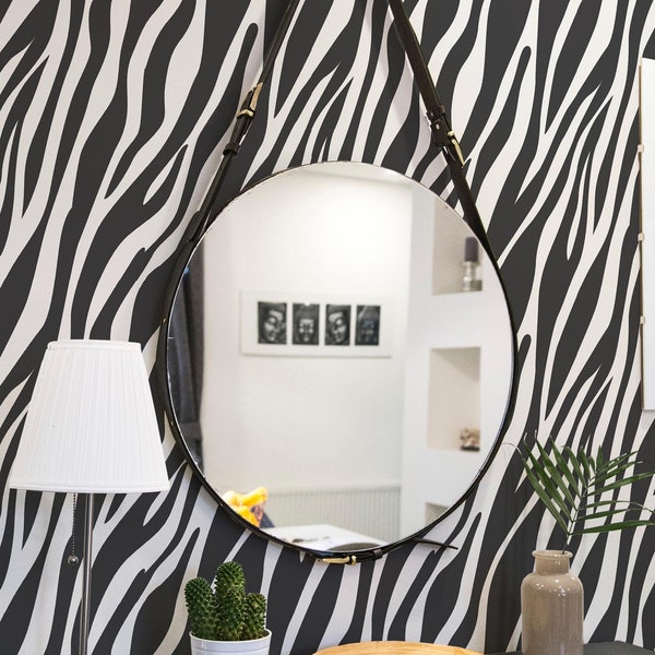 Zebra Wallpaper Etsy