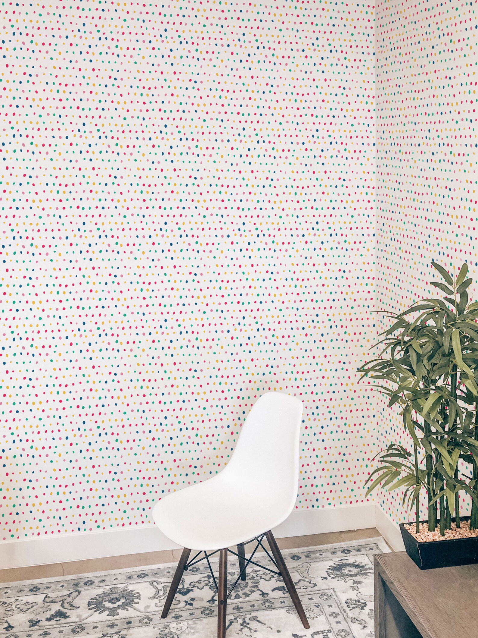 Colorful Polka Dot Removable Wallpaper Design / Selfadhesive Etsy