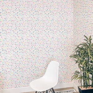Colorful Polka Dot Removable Wallpaper Design / Self-adhesive | Etsy