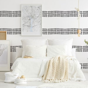Small Print Peel and Stick Wallpaper / Stripe Removable Wallpaper ...