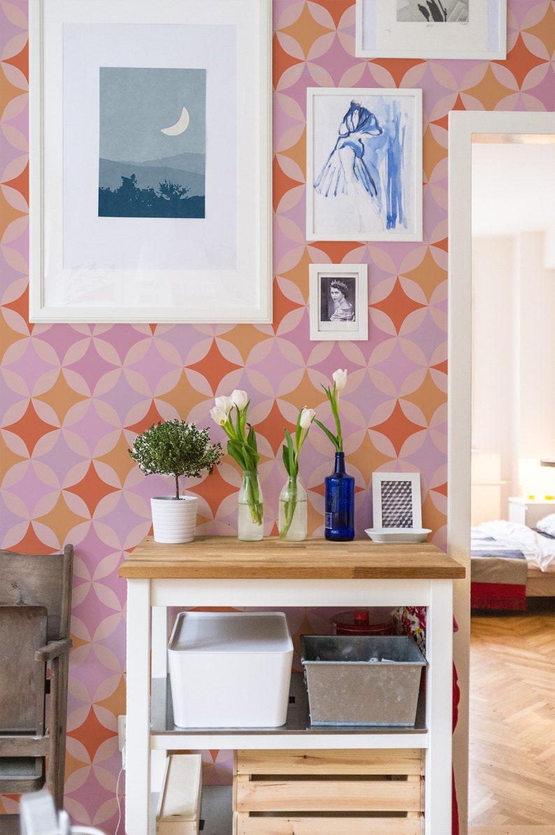 Unpasted Wallpaper - Geometric Retro by Fancy Walls