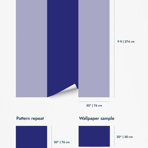 Navy Blue Peel and Stick wallpaper / Solid navy blue Removable wallpaper / Plain navy blue wallpaper - Self-adhesive or Traditional image 10