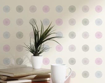 Ivory Sunburst Dots Wallpaper: Minimalist Geometric Pattern (Non-Pasted, Pre-Pasted, Peel and Stick, Custom Sizes)