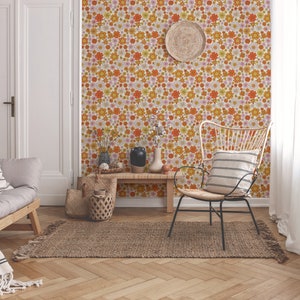 Unpasted Wallpaper - Floral Retro by Fancy Walls