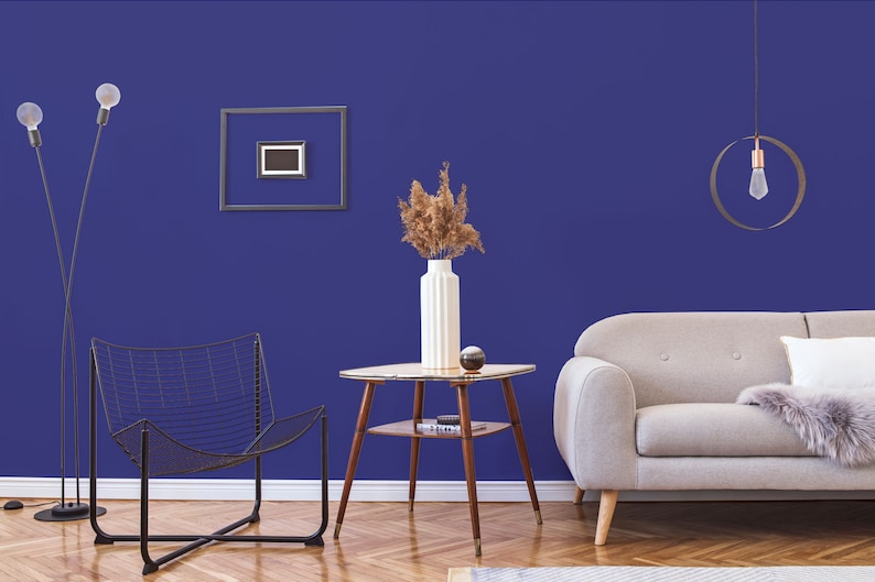 Fancy Walls Navy blue Solid color Peel and Stick Wallpaper