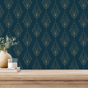 Green and yellow Geometric Peel and Stick wallpaper / Modern Removable wallpaper / Green and yellow wallpaper - Self-adhesive or Traditional