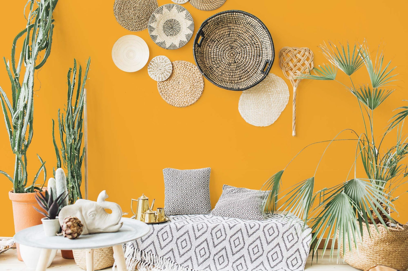 Orange Peel and Stick Wallpaper / Solid Orange Removable Etsy Sweden