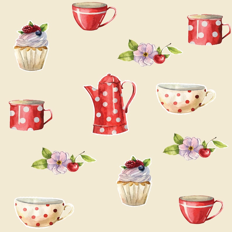 Kitchen Vintage Peel and Stick Wallpaper / Kitchen Vintage - Etsy