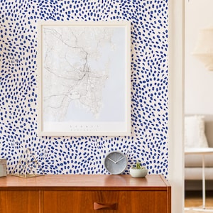 Animal Print Peel and Stick wallpaper / Spotted Removable wallpaper / Leopard wallpaper - Self-adhesive or Traditional