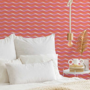 Fancy Walls - Removable Pink Eclectic Wallpaper