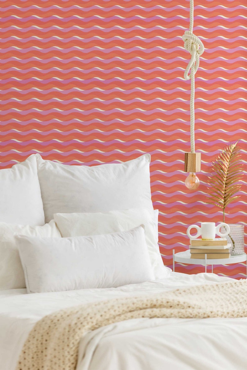 Fancy Walls - Removable Pink Eclectic Wallpaper