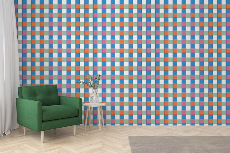 Fancy Walls - Removable Colorful Farmhouse Wallpaper