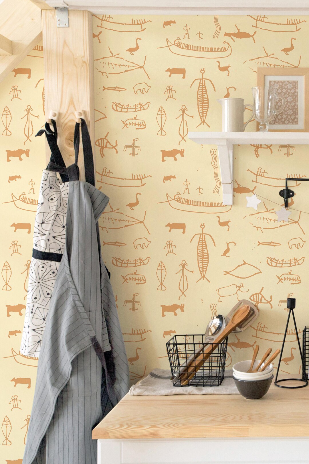 Sand Color Caves Wallpaper Ancient Peel And Stick Removable Fabric Photo Inspiration