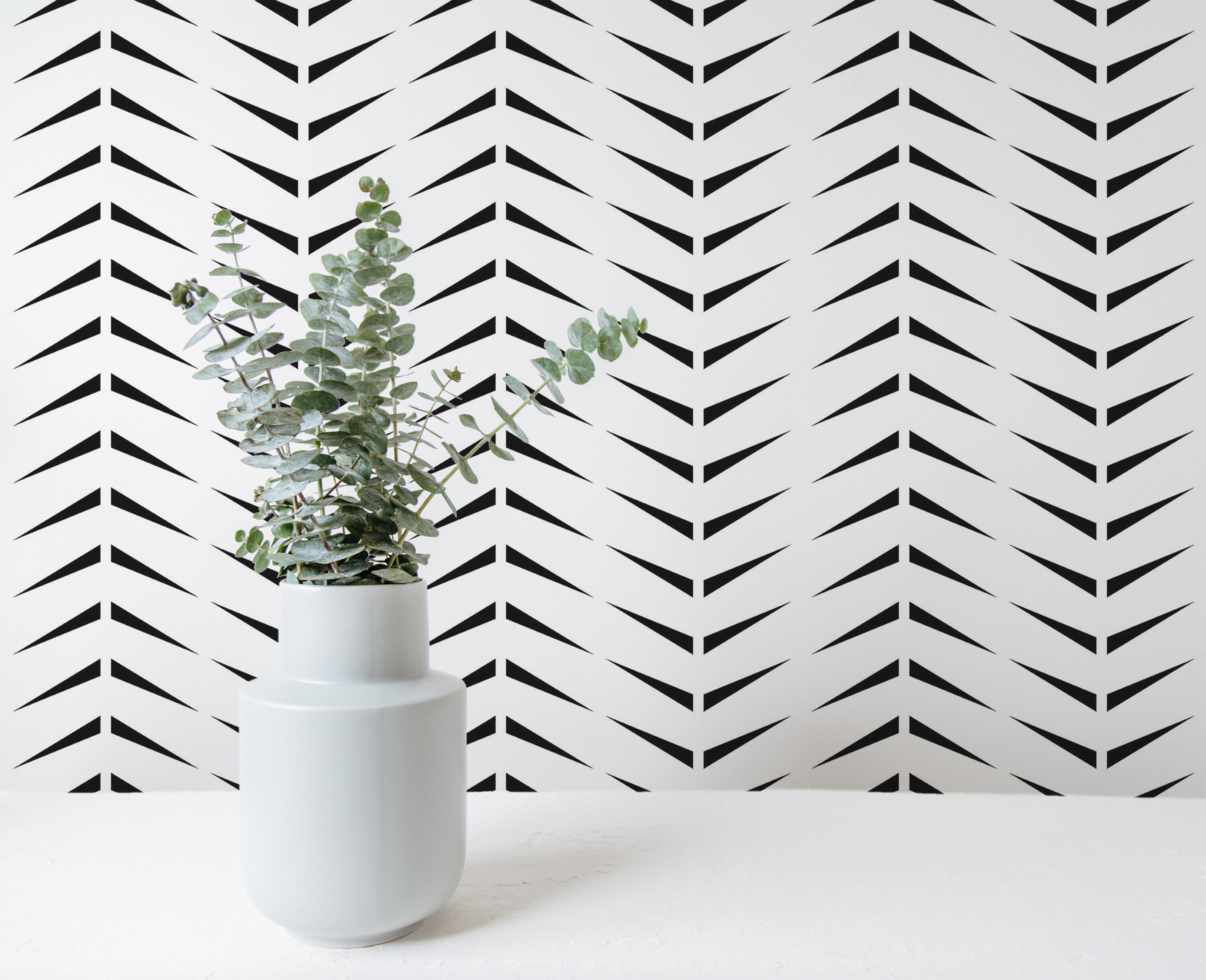 Herringbone Peel and Stick Wallpaper Minimalist Removable