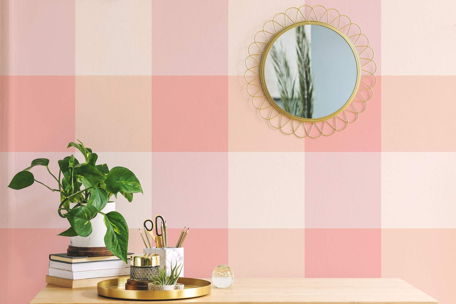 Cubicle Peel and Stick Wallpaper / Gingham Removable Wallpaper - Etsy