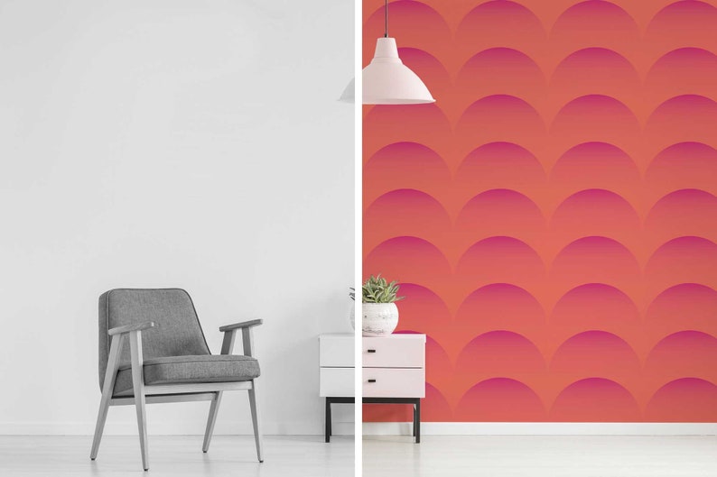 Geometric Peel and Stick Wallpaper by Fancy Walls