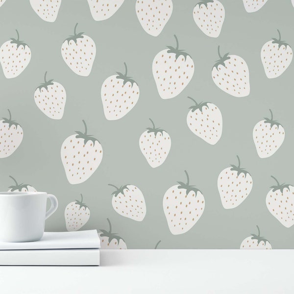 Strawberry Wallpaper - Etsy