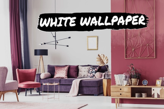 Solid White Peel and Stick Wallpaper / Plain White Removable - Etsy Solid White Peel and Stick Wallpaper / Plain White Removable - Etsy