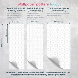 Peel and Stick Wallpaper - Geometric Modern by Fancy Walls