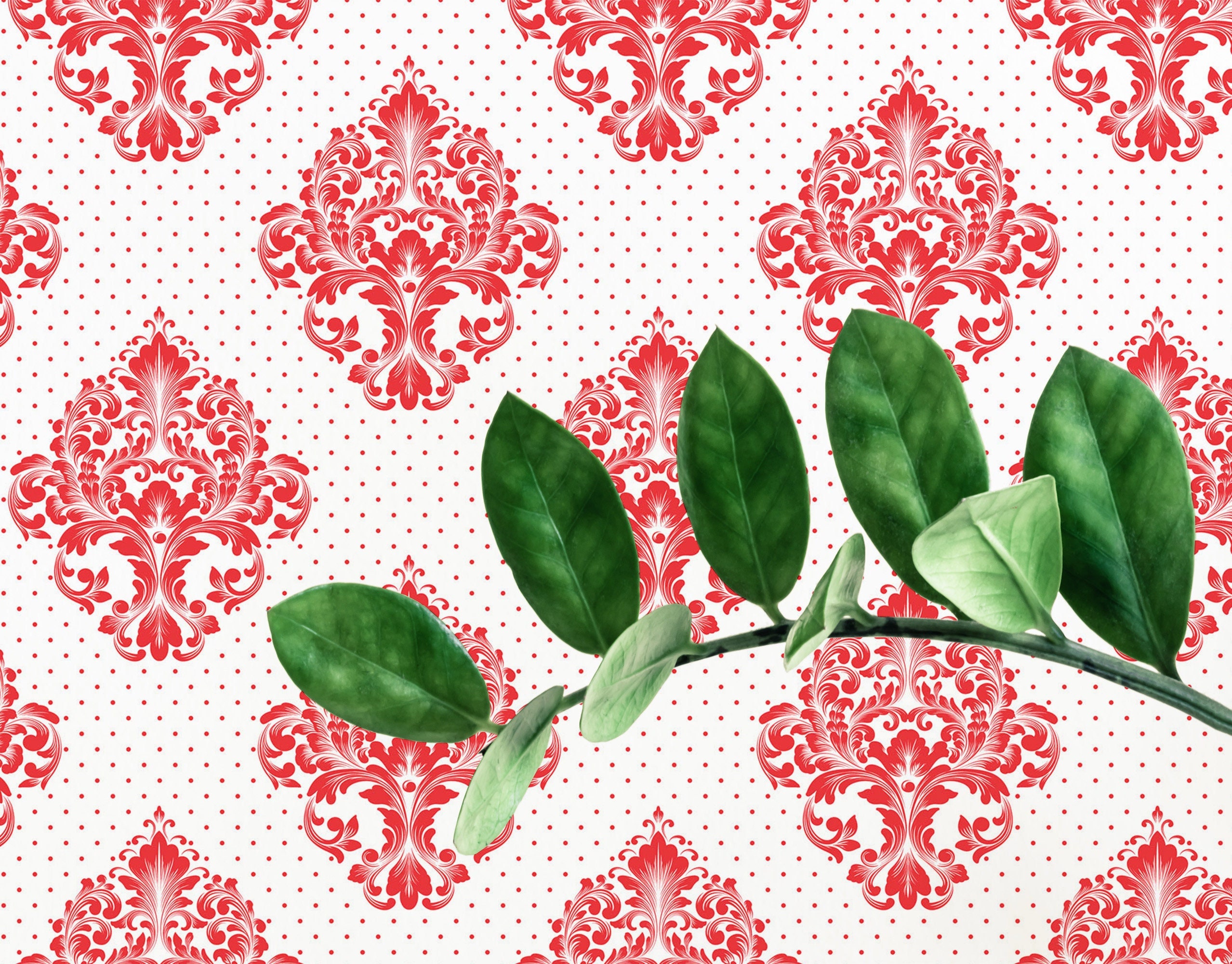 Plain Red Wallpaper Border
