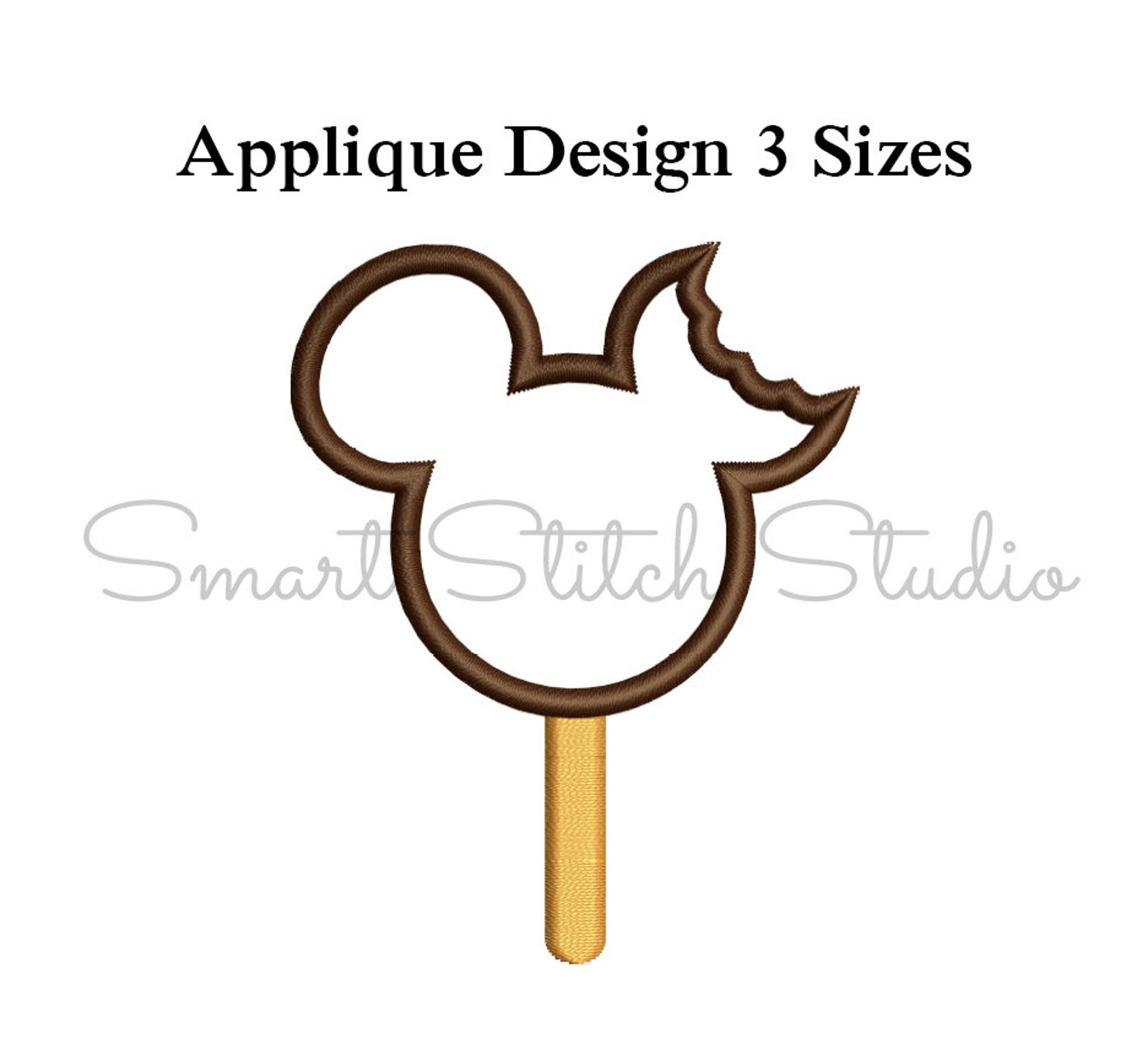 Mickey Ice Cream Bar Applique Design Mickey Mouse Ice Cream Etsy
