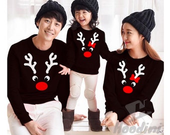 Christmas family pajamas christmas family outfits christmas family gifts christmas family sweatshirts christmas family sweater deer rudolph