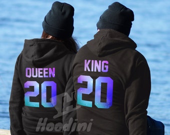 Couples hoodies couples sweaters couples sweatshirts king and queen hoodies galaxy couples hoodie pärchen hoodies pärchen pullovers couple