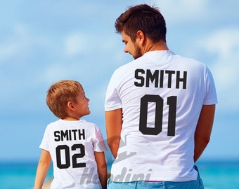 Custom dad son matching shirts,fathers day shirt,fathers day shirts,personalized dad shirt,dad son personalized shirts,personalized shirts