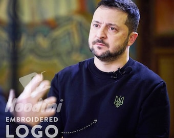 Zelensky sweatshirt,embroidered zelensky sweat shirt,Zelensky Sweatshirt,Zelensky sweater,Ukraine trident,embroidered trident,ukrainian,gift
