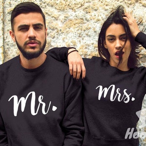 Couples sweatshirts couples hoodies couples matching hoodies mr and mrs hoodies couples sweaters sweatshirt mr and mrs sweat shirts mr mrs image 1