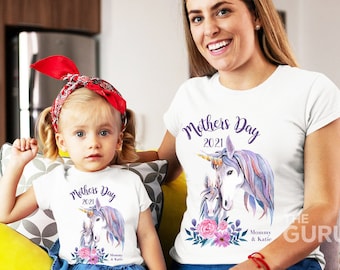 Mommy and me outfits,mothers day shirt,mothers day gift,first mothers day shirt,first mothers day gifts,mom shirt,mom gift,unicorn shirts