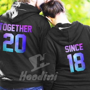 Together Since Hoodies Etsy Canada