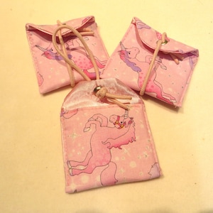 Sacchetto piccolo , borsa per bambini, unicorno