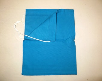 Gym bag - sports bag blank, azure blue, to sew yourself