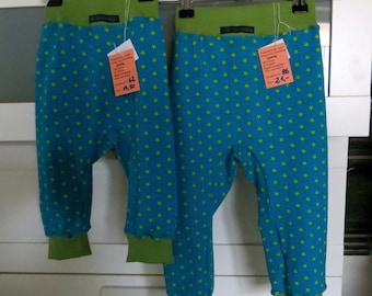 Bloomers for children, green star, size 56-122