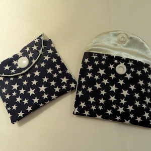 Tampon - change - tablettes - bijoux - pierre précieuse - mini sac, ciel étoilé
