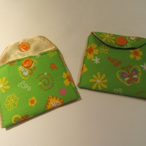 Tampone - cambio monete - tablet - gioielli - gemma – mini sacchetto, prato di fiori