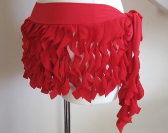 Red belt belly dance Tribal Fusion Hip Scraf Shimmy Costume Practice classes XS S M L XL XXL waist belt