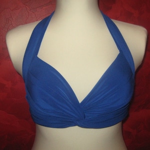 Blue Bra Top belly dance, Tribal, Costume Practice Tribal Fusion Sexy Tied Top Universal