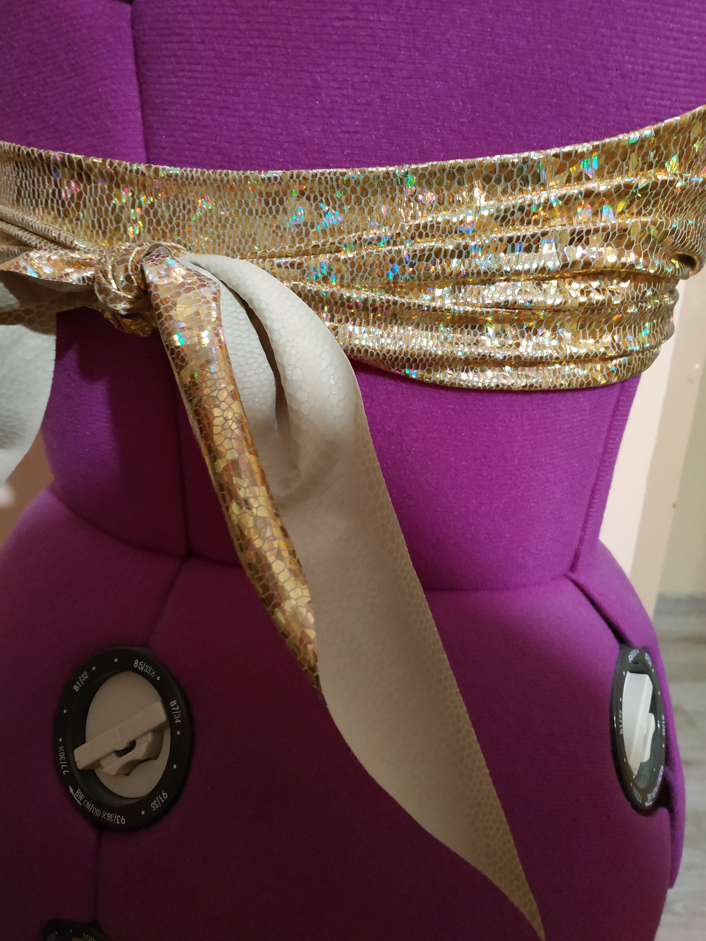 TMS Satin Ruffle Top Choli Belly Dance Club Costume Bra