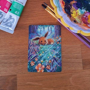 Carta Pokémon EEVEE pintada a mano
