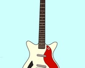 Guitar Digital Print
