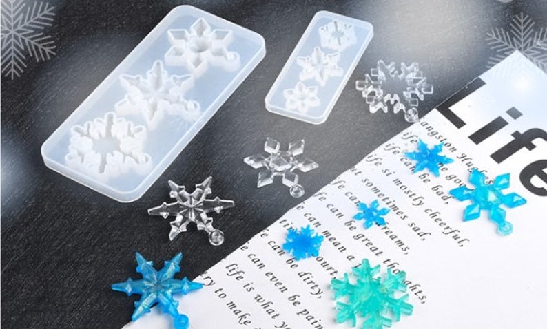 Christmas Theme Snowflake Silicone Mold UV Epoxy Resin Mold