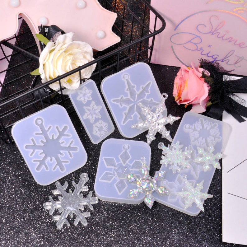 Christmas Theme Snowflake Silicone Mold UV Epoxy Resin Mold