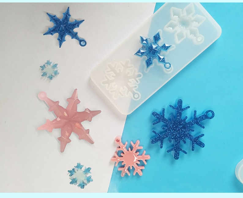 Christmas Theme Snowflake Silicone Mold UV Epoxy Resin Mold