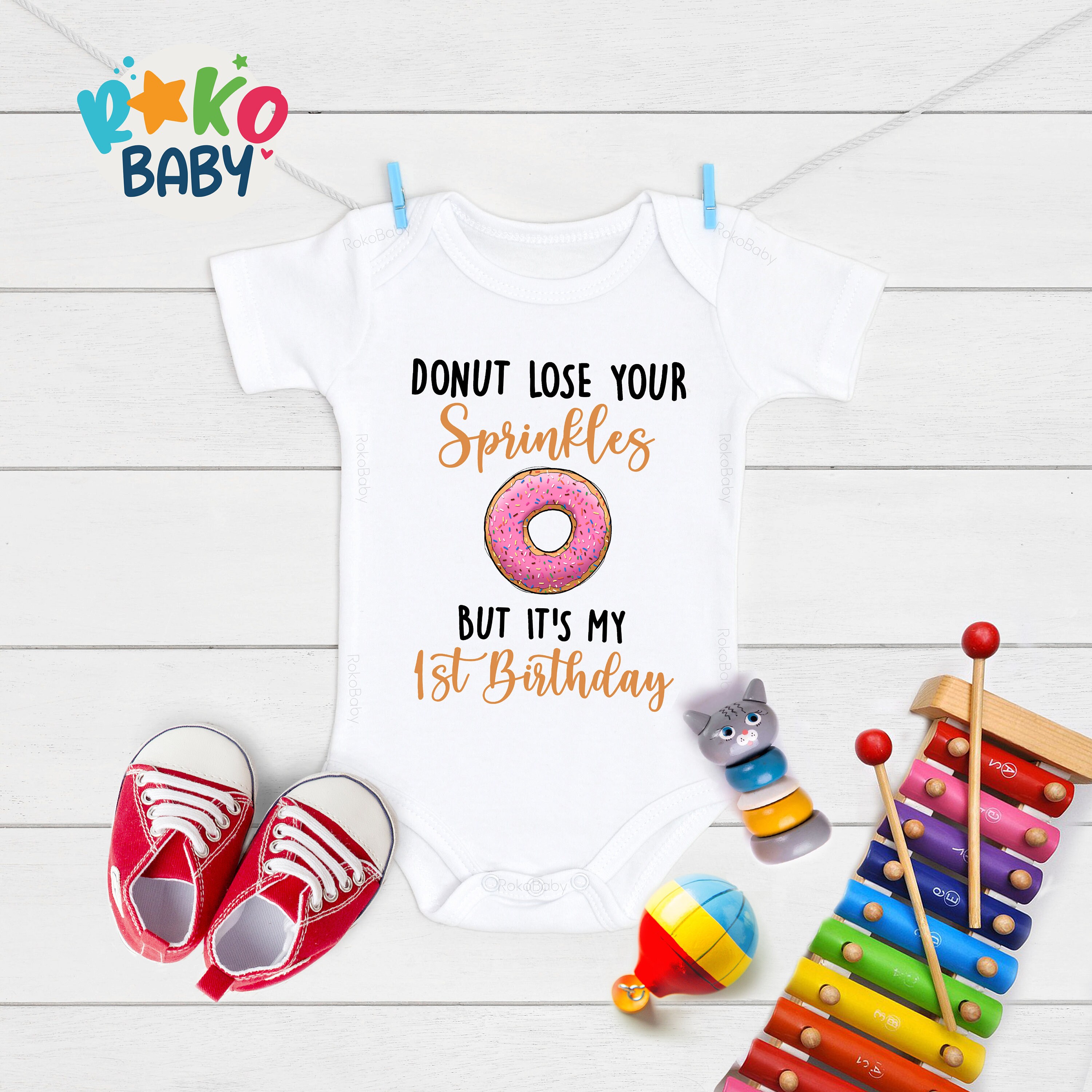 Don't Lose Your Sprinkles Birthday Onesies Donut Birthday Etsy
