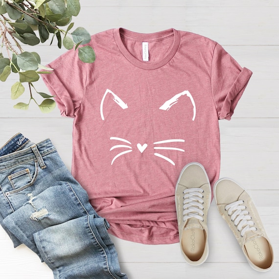 Cat Shirt Kitty Kitten T ShirtTeeMens Womens Ladies Funny | Etsy